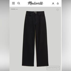 Madewell “The Perfect Vintage” Wide Leg Jeans